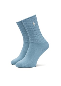 Polo Ralph Lauren Skarpety wysokie damskie 455921921001 Niebieski ze sklepu MODIVO w kategorii Skarpetki damskie - zdjęcie 182745644