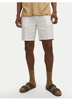 Jack&Jones Szorty materiałowe Jpstace 12252992 Biały Tapered Fit ze sklepu MODIVO w kategorii Spodenki męskie - zdjęcie 182745680