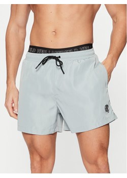 KARL LAGERFELD Szorty kąpielowe A1M46058 Szary Regular Fit ze sklepu MODIVO w kategorii Kąpielówki - zdjęcie 182745853