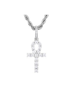 ICED STUFF Zawieszka Micro Ankh Białe złoto ze sklepu MODIVO w kategorii Zawieszki - zdjęcie 182745953
