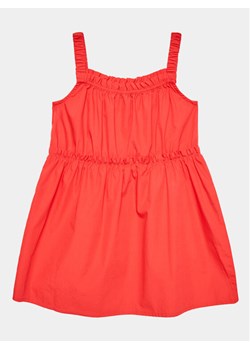 United Colors Of Benetton Sukienka codzienna 4EW7GV00T Czerwony Regular Fit ze sklepu MODIVO w kategorii Sukienki dziewczęce - zdjęcie 182746000