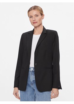 Tommy Hilfiger Marynarka WW0WW39977 Czarny Regular Fit ze sklepu MODIVO w kategorii Marynarki damskie - zdjęcie 182746214
