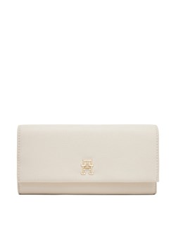 Tommy Hilfiger Duży Portfel Damski Th Legacy Flap Lrg Wallet AW0AW17267 Écru ze sklepu MODIVO w kategorii Portfele damskie - zdjęcie 182746283