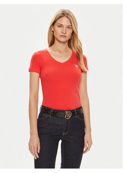 Guess T-Shirt W2YI45 J1314 Czerwony Slim Fit ze sklepu MODIVO w kategorii Bluzki damskie - zdjęcie 182746312