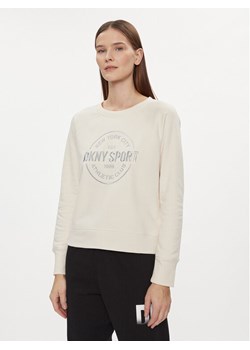 DKNY Sport Bluza DP3T9561 Beżowy Regular Fit ze sklepu MODIVO w kategorii Bluzy damskie - zdjęcie 182746374