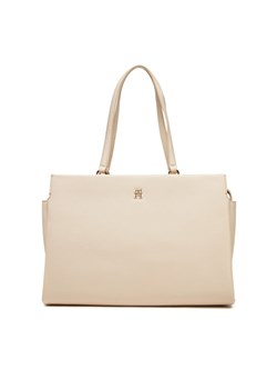 Tommy Hilfiger Torebka Th Legacy Tote AW0AW17197 Écru ze sklepu MODIVO w kategorii Torebki damskie - zdjęcie 182746574