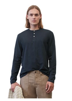 Marc O'Polo Longsleeve 322219852284 Niebieski Regular Fit ze sklepu MODIVO w kategorii T-shirty męskie - zdjęcie 182747081