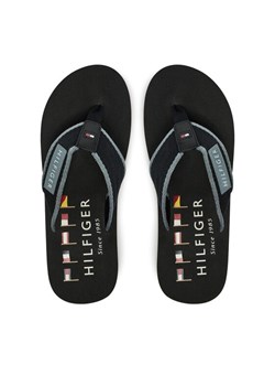 Tommy Hilfiger Japonki Patch Hilfiger Beach Sandal FM0FM05435 Czarny ze sklepu MODIVO w kategorii Klapki męskie - zdjęcie 182747124