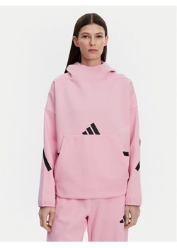 adidas Bluza Z.N.E. JD5992 Różowy Loose Fit ze sklepu MODIVO w kategorii Bluzy damskie - zdjęcie 182747263
