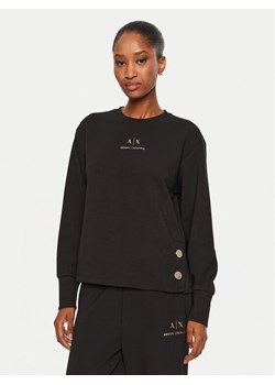 Armani Exchange Bluza 6DYM50 YJEGZ 1200 Czarny Regular Fit ze sklepu MODIVO w kategorii Bluzy damskie - zdjęcie 182747272