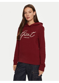 Gant Bluza 4201252 Czerwony Regular Fit ze sklepu MODIVO w kategorii Bluzy damskie - zdjęcie 182747323