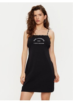 KARL LAGERFELD Koszula nocna A1W46081 Czarny Regular Fit - id: 0000304580024 - marki Karl Lagerfeld - 182747430 KARL LAGERFELD Koszula nocna A1W46081 Czarny Regular Fit ze sklepu MODIVO w kategorii Koszule nocne - zdjęcie 182747430
