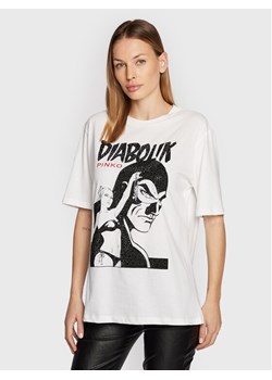 Pinko T-Shirt DIABOLIK Fabiola 1L1099 Y5SN Biały Regular Fit - id: 0000301041429 - marki Pinko - 182747514 Pinko T-Shirt DIABOLIK Fabiola 1L1099 Y5SN Biały Regular Fit ze sklepu MODIVO w kategorii Bluzki damskie - zdjęcie 182747514