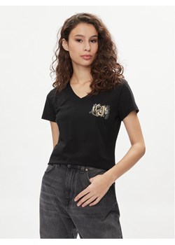 Liu Jo T-Shirt TA4203 JS003 Czarny Regular Fit ze sklepu MODIVO w kategorii Bluzki damskie - zdjęcie 182747531