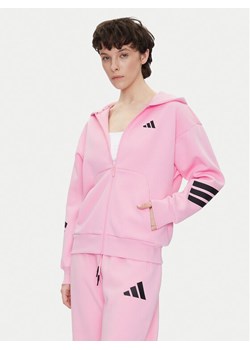adidas Bluza Future Icons 3-Stripes JE0175 Różowy Regular Fit ze sklepu MODIVO w kategorii Bluzy damskie - zdjęcie 182747533