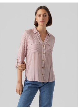 Vero Moda Koszula Bumpy 10275283 Różowy Regular Fit - id: 0000303612726 - marki Vero Moda - 182747542 Vero Moda Koszula Bumpy 10275283 Różowy Regular Fit ze sklepu MODIVO w kategorii Koszule damskie - zdjęcie 182747542