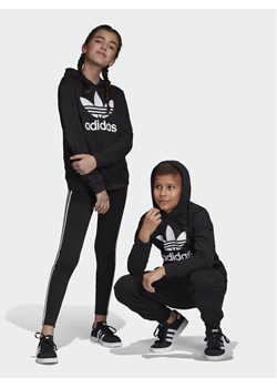 adidas Bluza Trefoil DV2870 Czarny Regular Fit ze sklepu MODIVO w kategorii Bluzy dziewczęce - zdjęcie 182747552