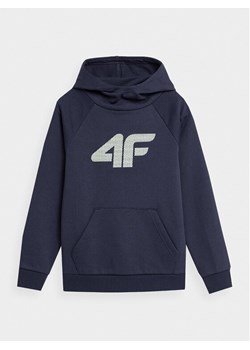 4F Bluza 4FJAW23TSWSM626 Granatowy Regular Fit ze sklepu MODIVO w kategorii Bluzy chłopięce - zdjęcie 182747572