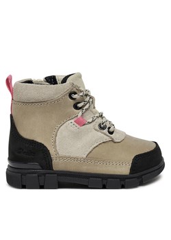 Clarks Trzewiki Evyn Hike T. 26179045 Beżowy ze sklepu MODIVO w kategorii Buty zimowe dziecięce - zdjęcie 182747620
