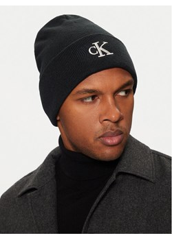 Calvin Klein Czapka Monogram Embro Beanie K50K512145 Szary ze sklepu MODIVO w kategorii Czapki zimowe męskie - zdjęcie 182747623