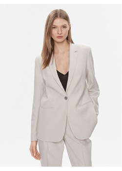 Calvin Klein Marynarka Essential K20K206477 Szary Regular Fit ze sklepu MODIVO w kategorii Marynarki damskie - zdjęcie 182747734