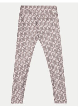 Guess Legginsy J5RB03 MC01P Beżowy Slim Fit ze sklepu MODIVO w kategorii Spodnie dziewczęce - zdjęcie 182747802