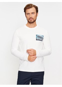 s.Oliver Longsleeve 2135693 Biały Regular Fit ze sklepu MODIVO w kategorii T-shirty męskie - zdjęcie 182747804