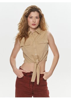 Brave Soul Koszula LWT-548ELIZABETH Beżowy Straight Fit ze sklepu MODIVO w kategorii Koszule damskie - zdjęcie 182747952