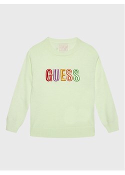 Guess Sweter K3GR00 Z36I0 Zielony Regular Fit ze sklepu MODIVO w kategorii Bluzy chłopięce - zdjęcie 182747960