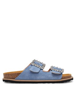 Pollini Klapki SA28373G0MTF0712 Błękitny ze sklepu MODIVO w kategorii Klapki damskie - zdjęcie 182747981