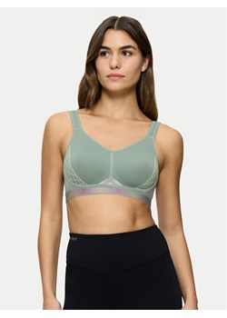 Triumph Biustonosz sportowy Triaction Cardio Flow 10205923 Zielony ze sklepu MODIVO w kategorii Biustonosze - zdjęcie 182748061
