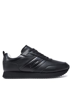 Calvin Klein Sneakersy Low Top Lace Up Logo Lth HM0HM01654 Czarny ze sklepu MODIVO w kategorii Buty sportowe męskie - zdjęcie 182748402