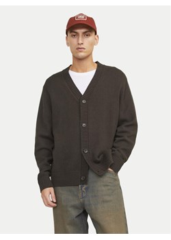 Jack&Jones Kardigan Frederiksberg 12262048 Brązowy Regular Fit ze sklepu MODIVO w kategorii Swetry męskie - zdjęcie 182748461