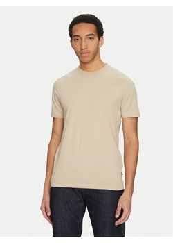 BOSS T-Shirt Thompson 01 50468347 Beżowy Regular Fit ze sklepu MODIVO w kategorii T-shirty męskie - zdjęcie 182748550