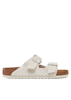 Birkenstock Klapki Arizona zamsz 1024554 Biały ze sklepu MODIVO w kategorii Klapki męskie - zdjęcie 182748632