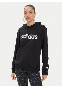 adidas Bluza Essentials Linear IC4426 Czarny Regular Fit ze sklepu MODIVO w kategorii Bluzy damskie - zdjęcie 182748651