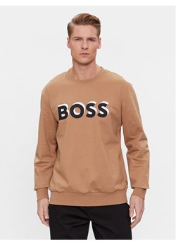 Boss Bluza Soleri 07 50507939 Beżowy Relaxed Fit ze sklepu MODIVO w kategorii Bluzy męskie - zdjęcie 182748682