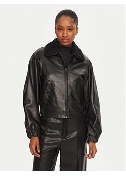 Serge Pariente Kurtka skórzana Audrey Czarny Relaxed Fit - id: 0000305062840 - marki Serge Pariente - 182748692 Serge Pariente Kurtka skórzana Audrey Czarny Relaxed Fit ze sklepu MODIVO w kategorii Kurtki damskie - zdjęcie 182748692