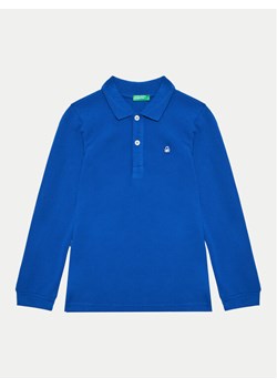 United Colors Of Benetton Polo 3089G3009 Niebieski Regular Fit ze sklepu MODIVO w kategorii T-shirty chłopięce - zdjęcie 182748870