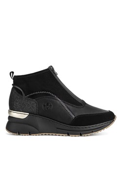 Rieker Botki N6361-00 Czarny ze sklepu MODIVO w kategorii Botki - zdjęcie 182748904