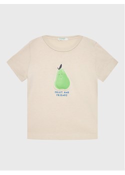 United Colors Of Benetton T-Shirt 3I1XA1007 Beżowy Regular Fit ze sklepu MODIVO w kategorii Koszulki niemowlęce - zdjęcie 182748910