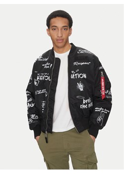 Alpha Industries Kurtka bomber MA-1 Peace 156136 Czarny Regular Fit ze sklepu MODIVO w kategorii Kurtki męskie - zdjęcie 182748971