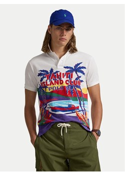 Polo Ralph Lauren Polo 710958934001 Biały Custom Slim Fit ze sklepu MODIVO w kategorii T-shirty męskie - zdjęcie 182749142
