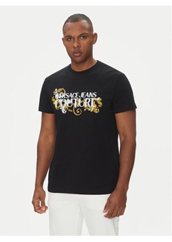 Versace Jeans Couture T-Shirt 78GAHC05 Czarny Regular Fit ze sklepu MODIVO w kategorii T-shirty męskie - zdjęcie 182749330