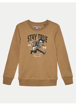 Jack&Jones Junior Bluza Headon 12220197 Brązowy Regular Fit ze sklepu MODIVO w kategorii Bluzy chłopięce - zdjęcie 182749351