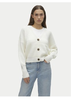 Vero Moda Kardigan Lea 10249632 Biały Regular Fit ze sklepu MODIVO w kategorii Swetry damskie - zdjęcie 182749701