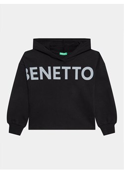 United Colors Of Benetton Bluza 3J68C202L Czarny Regular Fit ze sklepu MODIVO w kategorii Bluzy chłopięce - zdjęcie 182749730