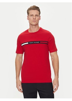 Tommy Hilfiger T-Shirt Chest Insert MW0MW36498 Czerwony Regular Fit ze sklepu MODIVO w kategorii T-shirty męskie - zdjęcie 182749731