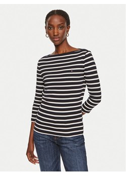Tommy Hilfiger Bluzka New Cody WW0WW40589 Granatowy Slim Fit ze sklepu MODIVO w kategorii Bluzki damskie - zdjęcie 182749920
