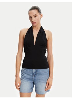 Guess Top W5GP16 KACM2 Czarny Slim Fit ze sklepu MODIVO w kategorii Bluzki damskie - zdjęcie 182750002